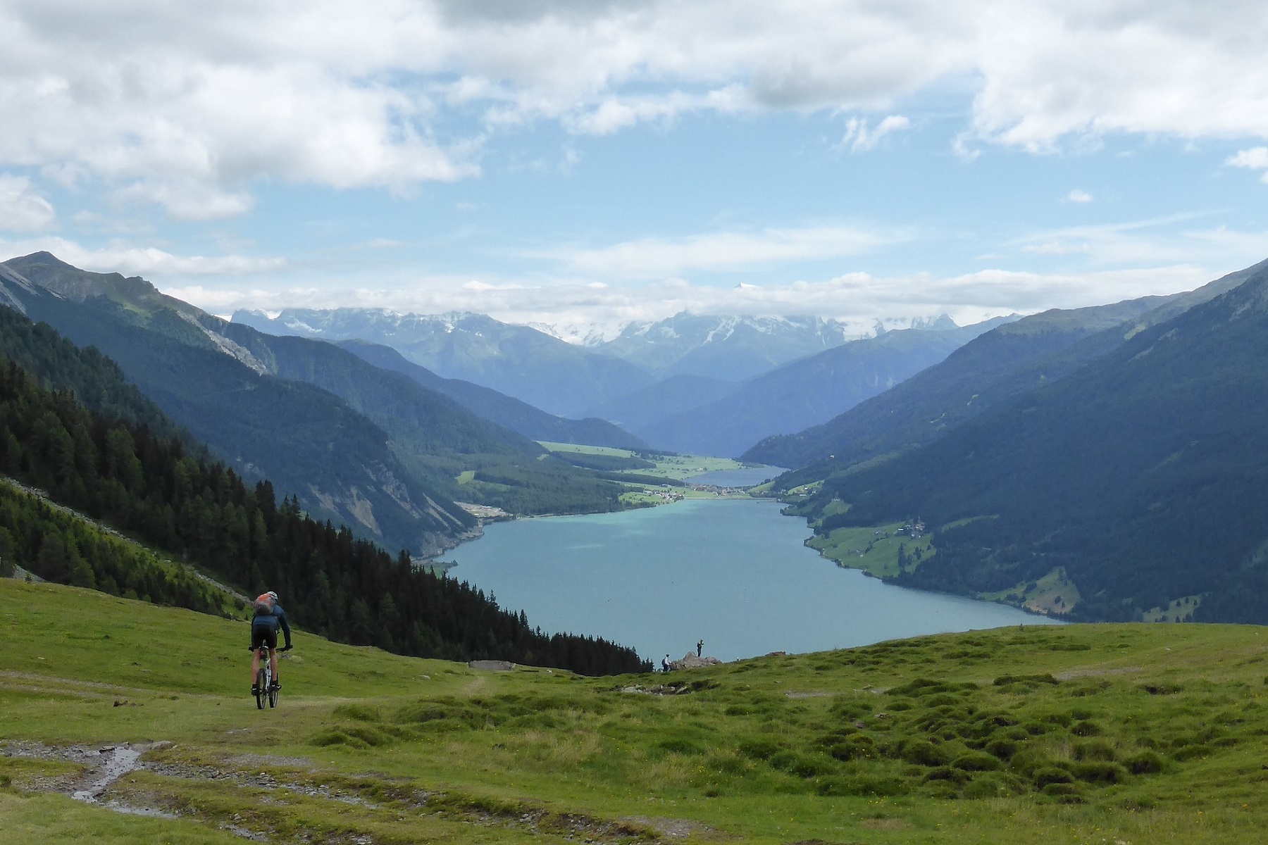 Mountainbiking am Reschenpass im Westen Sdtirols